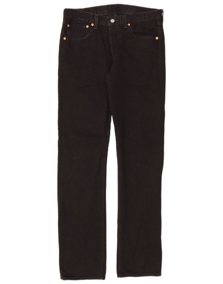 Levi's Herre 501 lige jeans W31 L34 sort bomuld