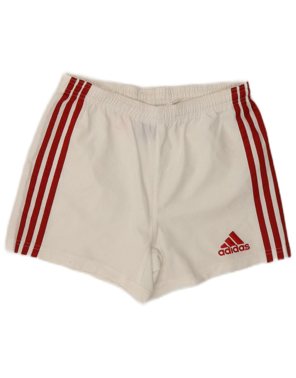 Adidas Boys Climacool Sportsshorts 9-10 År Hvid Polyester