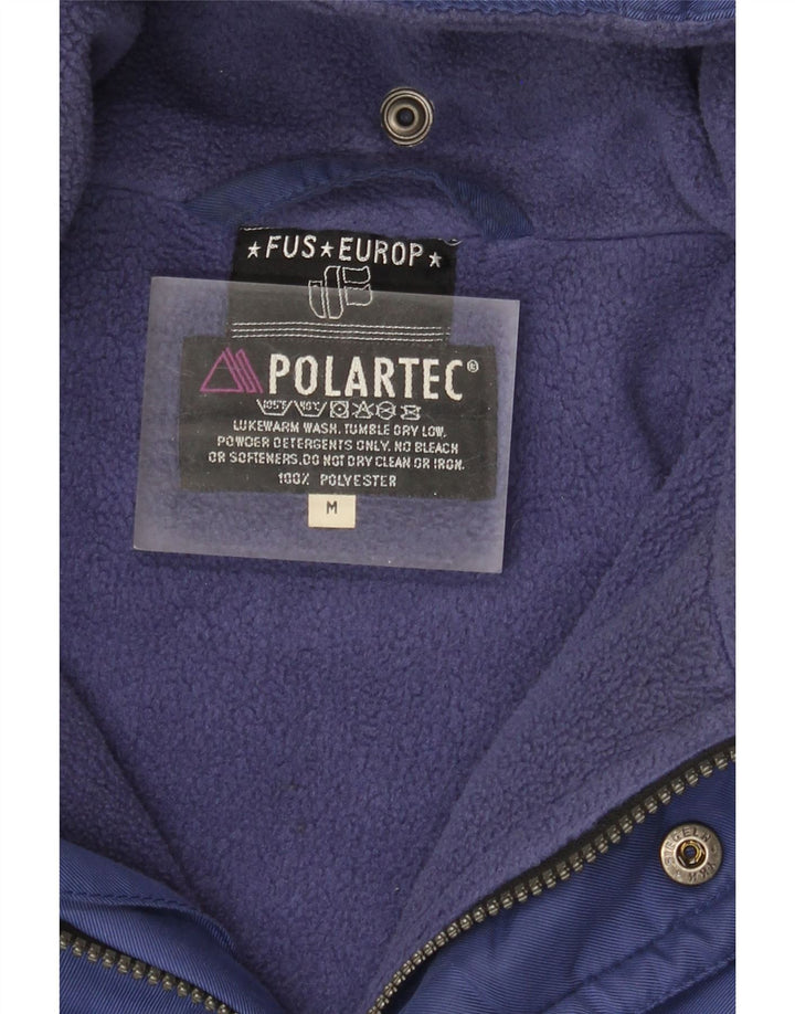Polartec Herre Oversized Windbreaker Jacket UK 38 Medium Blue Polyester