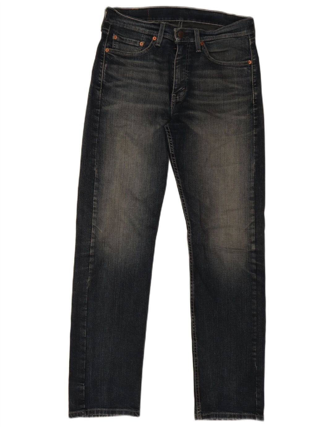 Levi's Herre 505 Regular Fit Straight Jeans W30 L32 Marineblå