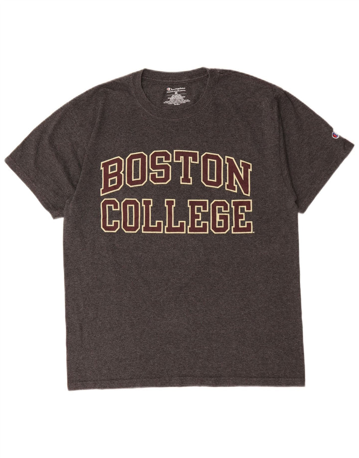 Champion Herre Boston College Grafisk T-shirt Top mellemgrå bomuld