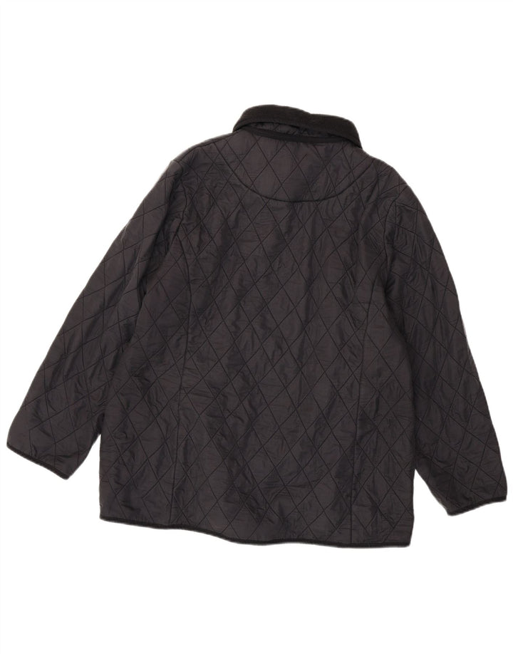 BARBOUR Quiltet jakke til kvinder UK 20 2XL Sort polyamid