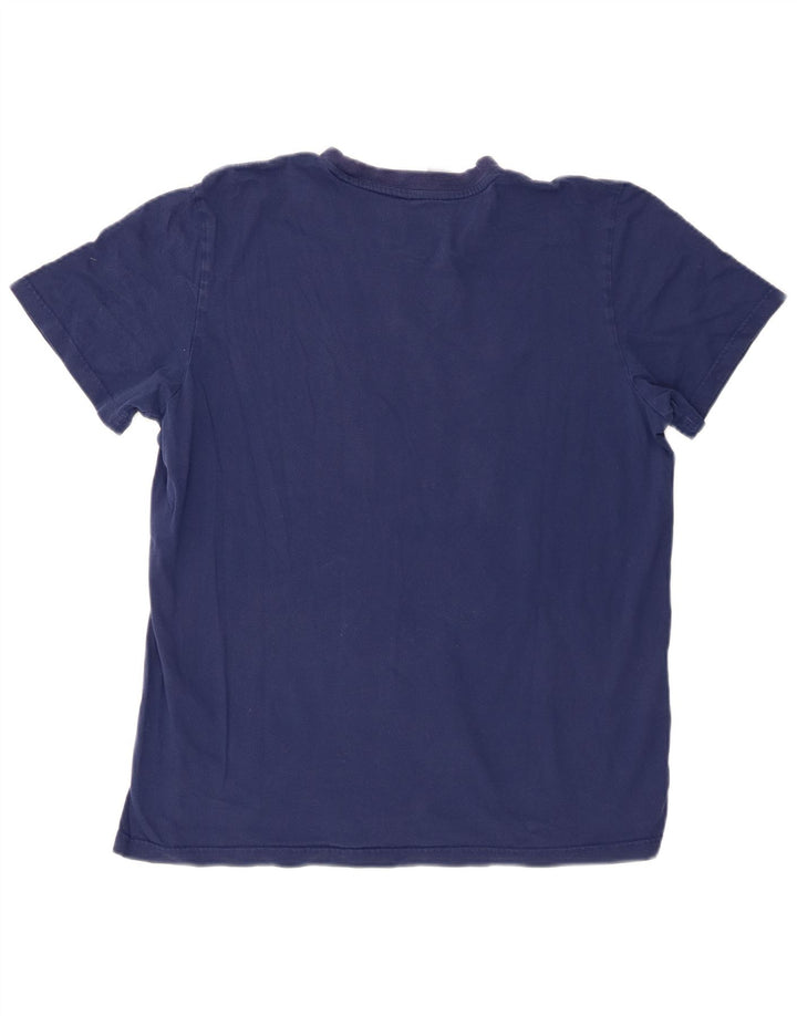 Adidas Herre T-Shirt Top Stor Marineblå Bomuld
