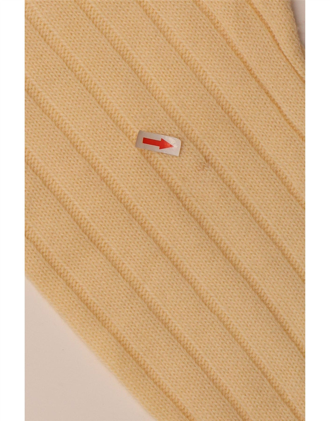 VINTAGE Dame sweater med rund hals IT 52 2XL Beige Uld
