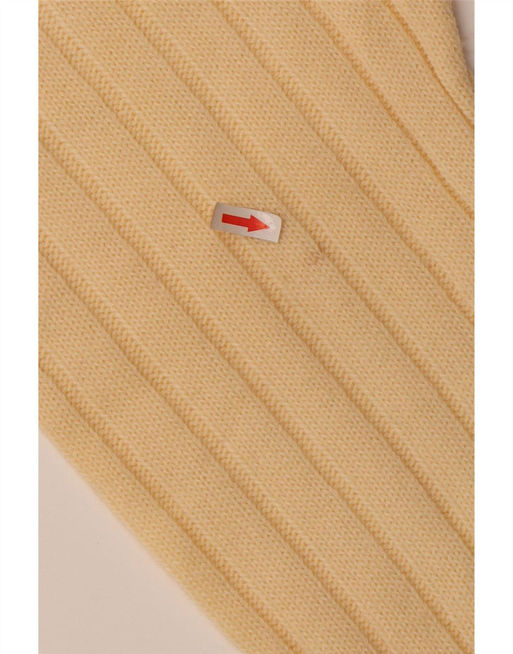 VINTAGE Dame sweater med rund hals IT 52 2XL Beige Uld