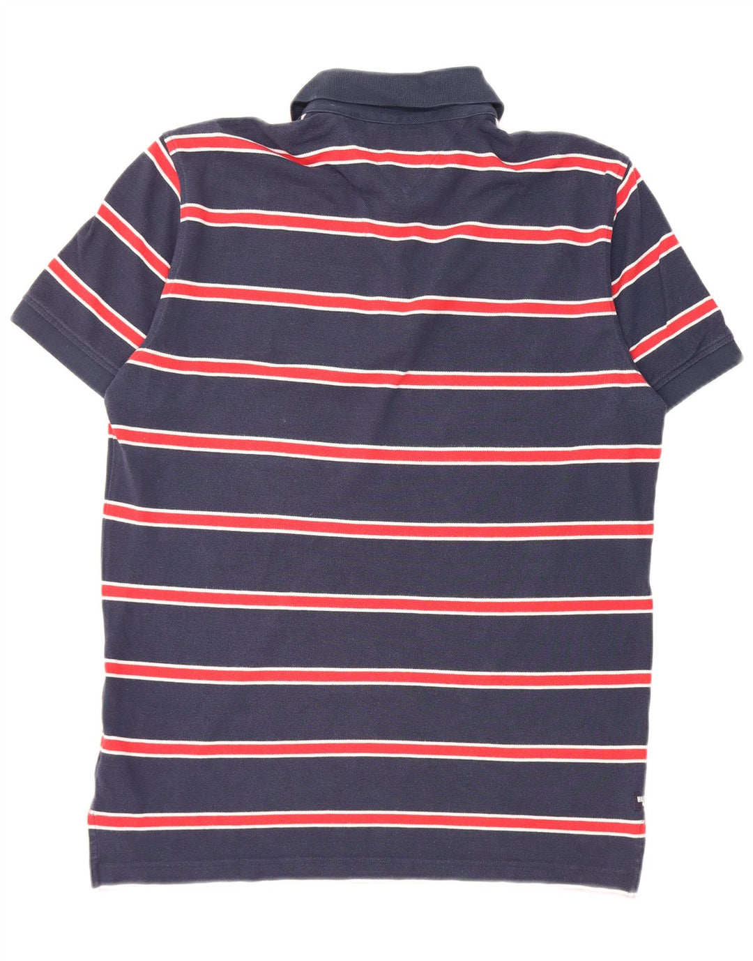 Tommy Hilfiger Herre Kortærmet Polo Shirt Medium Navy Blå Stribet