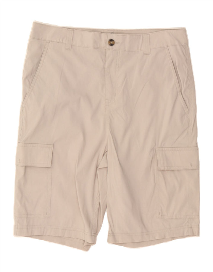 EDDIE BAUER Mens Cargo Shorts W32 Medium Beige Nylon Vintage Eddie Bauer and Second-Hand Eddie Bauer from Messina Hembry 