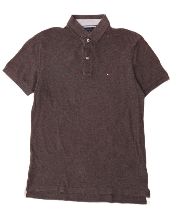 Tommy Hilfiger herre poloshirt mellemgrå bomuld