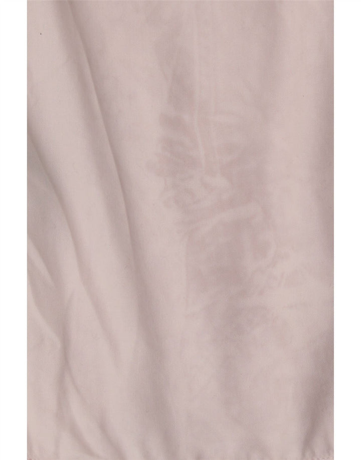 Marks & Spencer Dame Flæse Front Shirt Bluse UK 16 Large Pink Lyocell