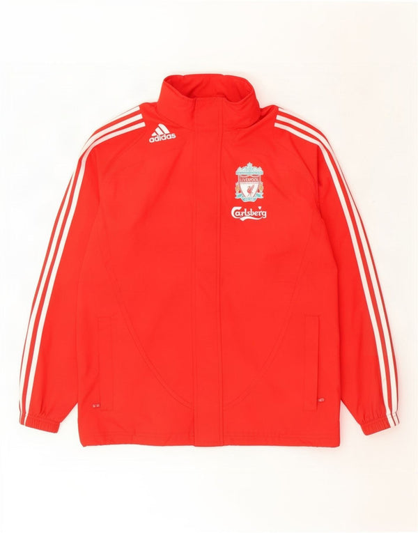 Adidas Boys Liverpool Grafisk hættetræningsdragt topjakke 13-14 år rød