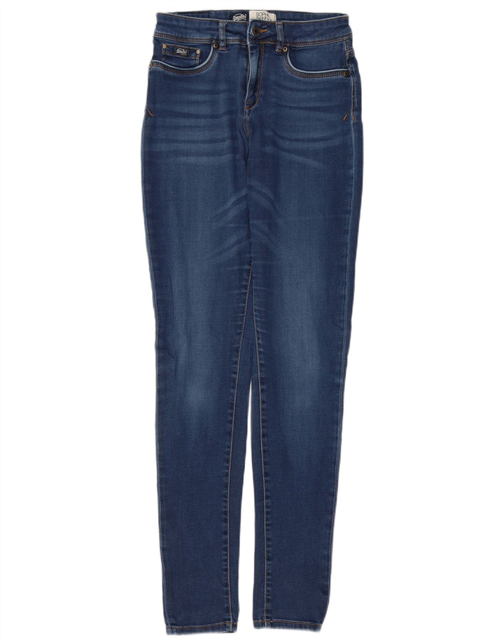 SUPERDRY Sophia Skinny Jeans til kvinder W26 L32 blå bomuld