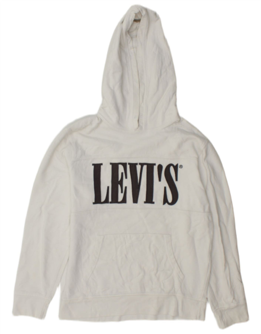 Levi's Grafisk hættetrøje til mænd, lille hvid bomuld