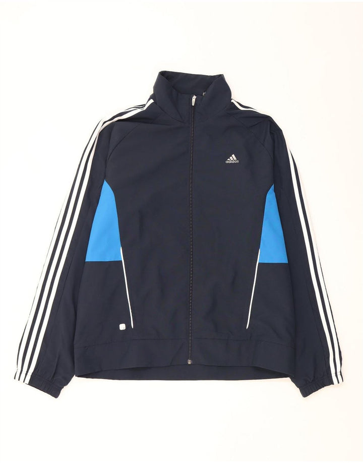 Adidas Herre Climalite Træningsdragt Topjakke Stor Marineblå Colourblock