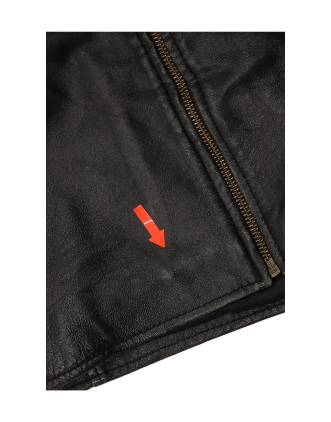 JOY Mens Leather Coat UK 46 3XL Black Leather Vintage Joy and Second-Hand Joy from Messina Hembry 