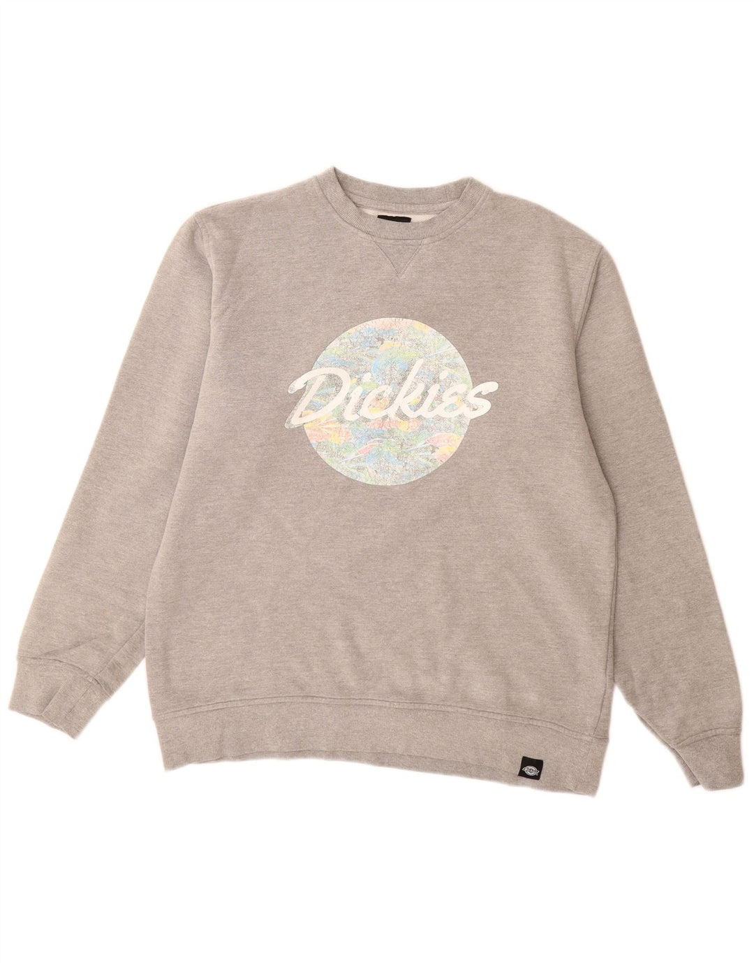 Dickies Herre Grafisk Sweatshirt Jumper Stor Grå Bomuld