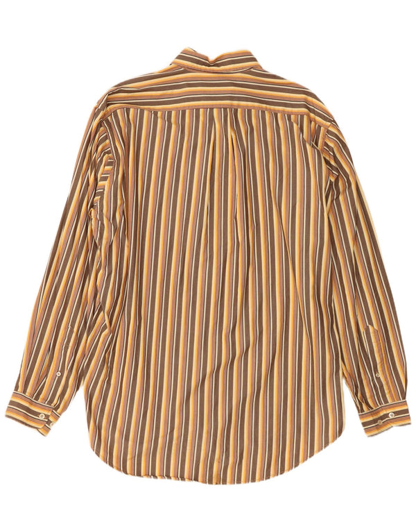 Marlboro Classics Herre Regular Fit skjorte XL brun stribet bomuld