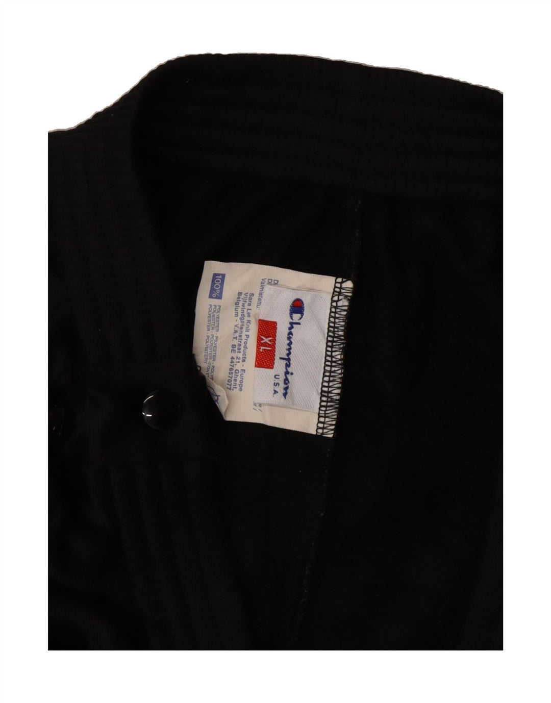 CHAMPION Mens Tracksuit Trousers XL Black Polyester Vintage Champion and Second-Hand Champion from Messina Hembry 