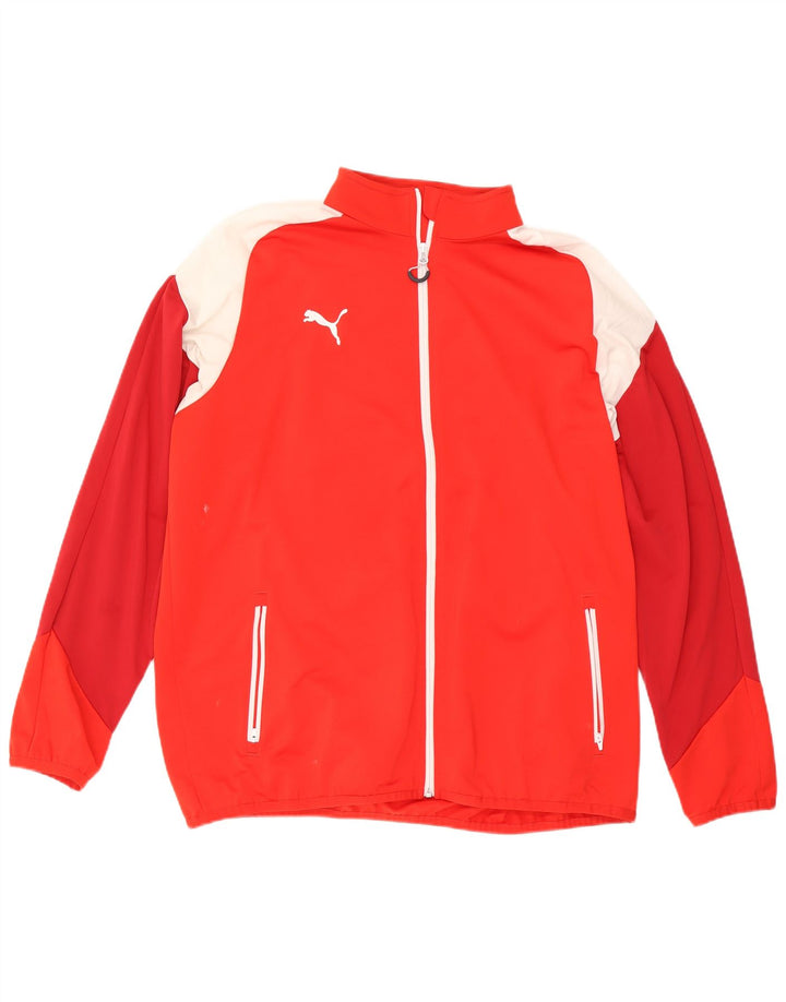 Puma Træningsdragt Topjakke til mænd 2XL Rød Colourblock Polyester