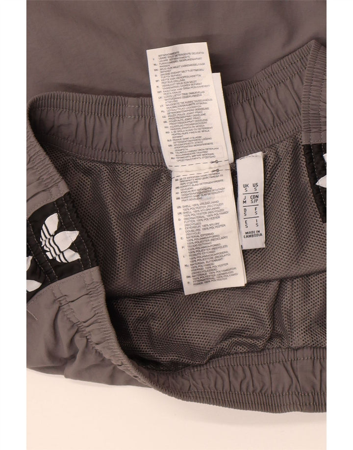Adidas Herre grafiske sportsshorts Små grå Colourblock Nylon