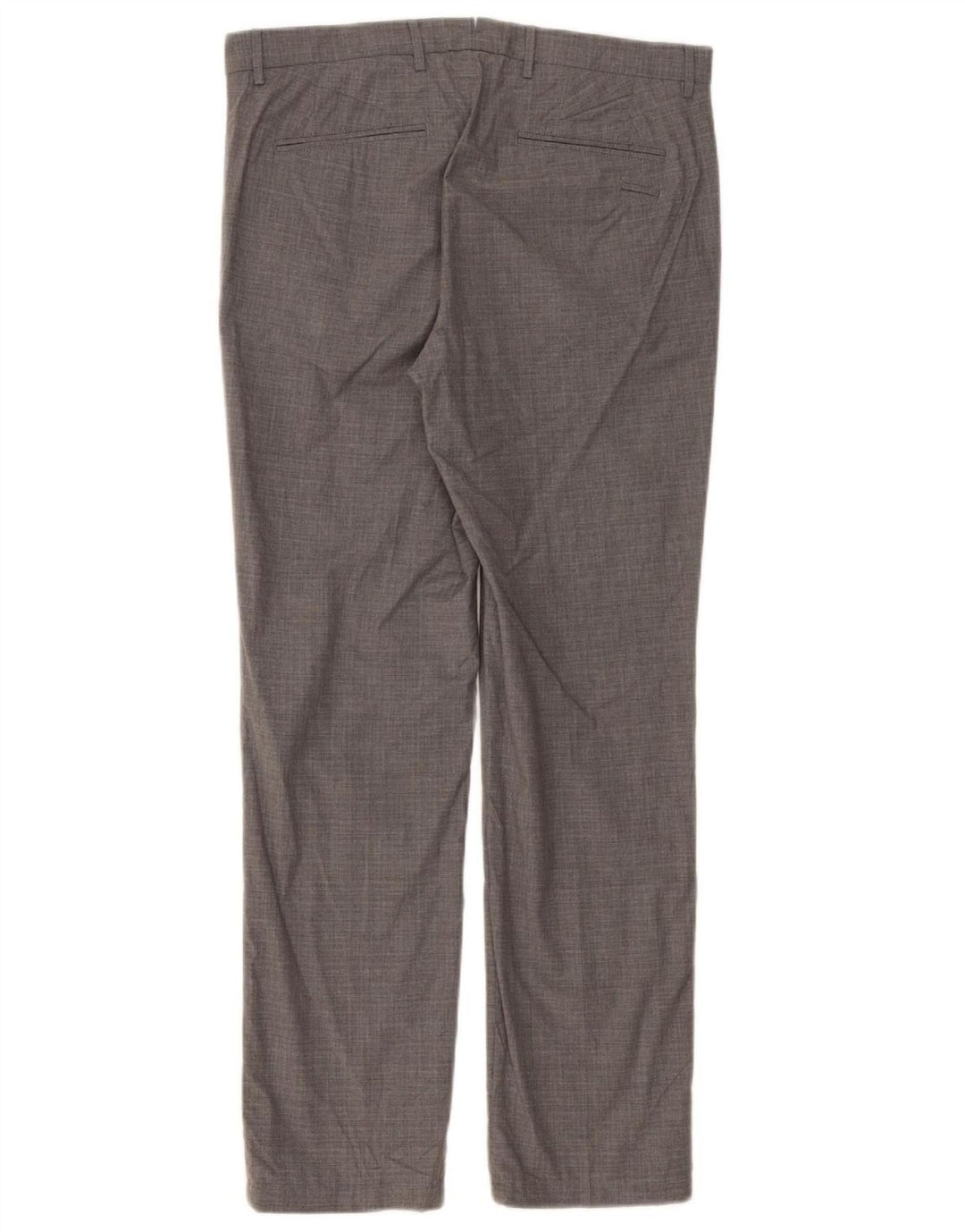 MASSIMO DUTTI Mens Slim Fit Suit Trousers EU 40 Medium W31 L30 Grey Cotton