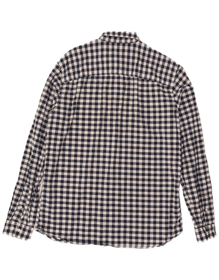 Jack & Jones Herreskjorte Medium Navy Blue Gingham Cotton