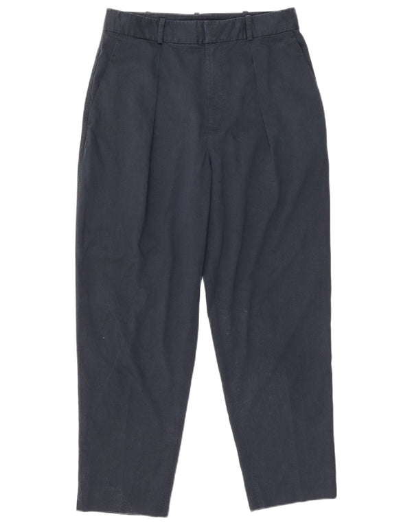 Polo Ralph Lauren Dame Cropped Trousers US 6 Medium W28 L24 Navy Blue