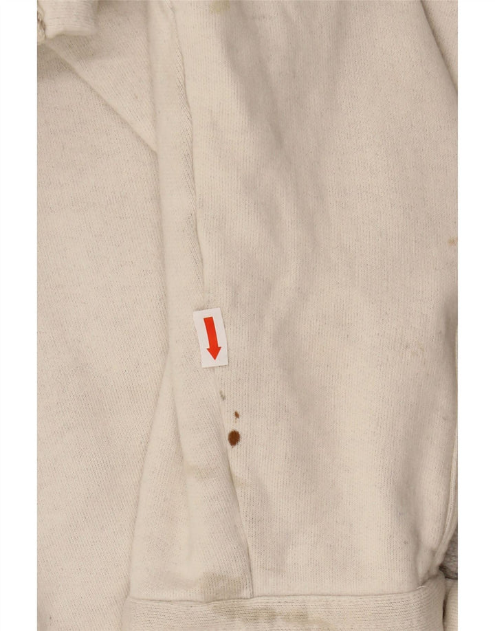 VINTAGE Herre grafisk bomberjakke UK 44 2XL Beige Stribet Uld