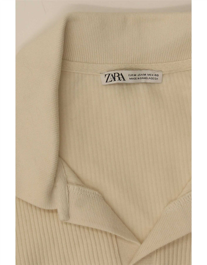 Zara Herre Kortærmet Polo Shirt Medium Beige