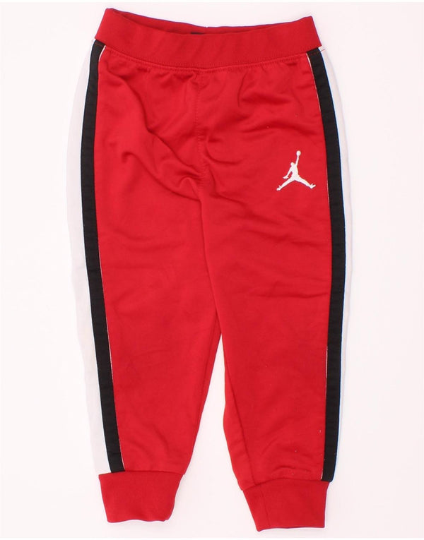 Jordan Baby Boys Joggers træningsbukser 12-18 måneder Rød Colourblock