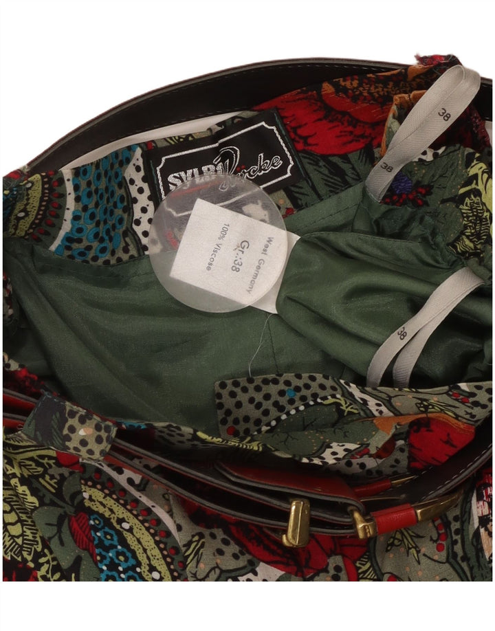 Vintage kvinders højtaljede haremsbukser EU 38 Medium W26 L19 Flerfarvet