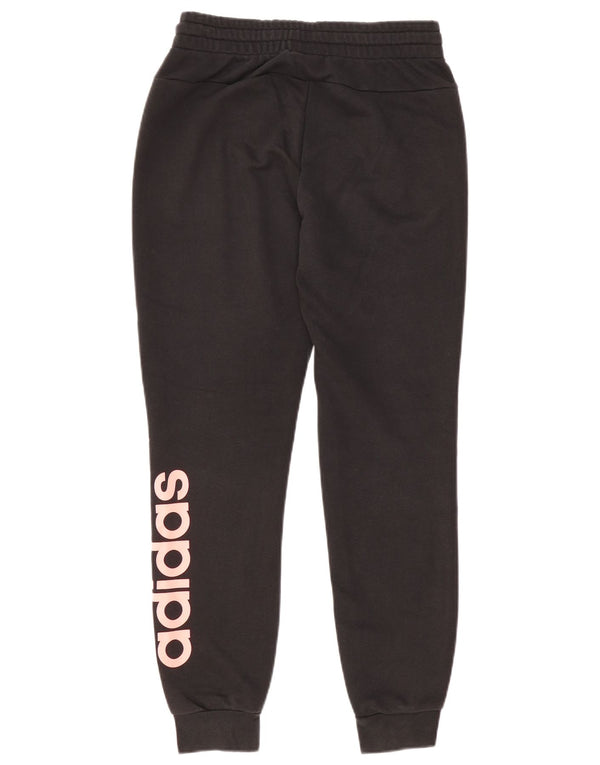 Adidas Graphic Tracksuit Bukser til kvinder Joggers UK 8/10 Small Black