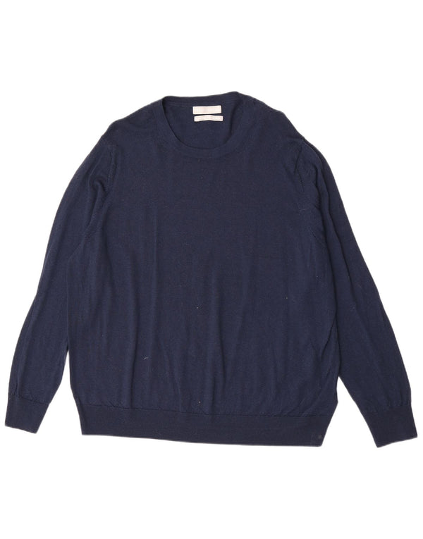 Marks & Spencer Dame sweater med rund hals DK 20 2XL Navy Blue