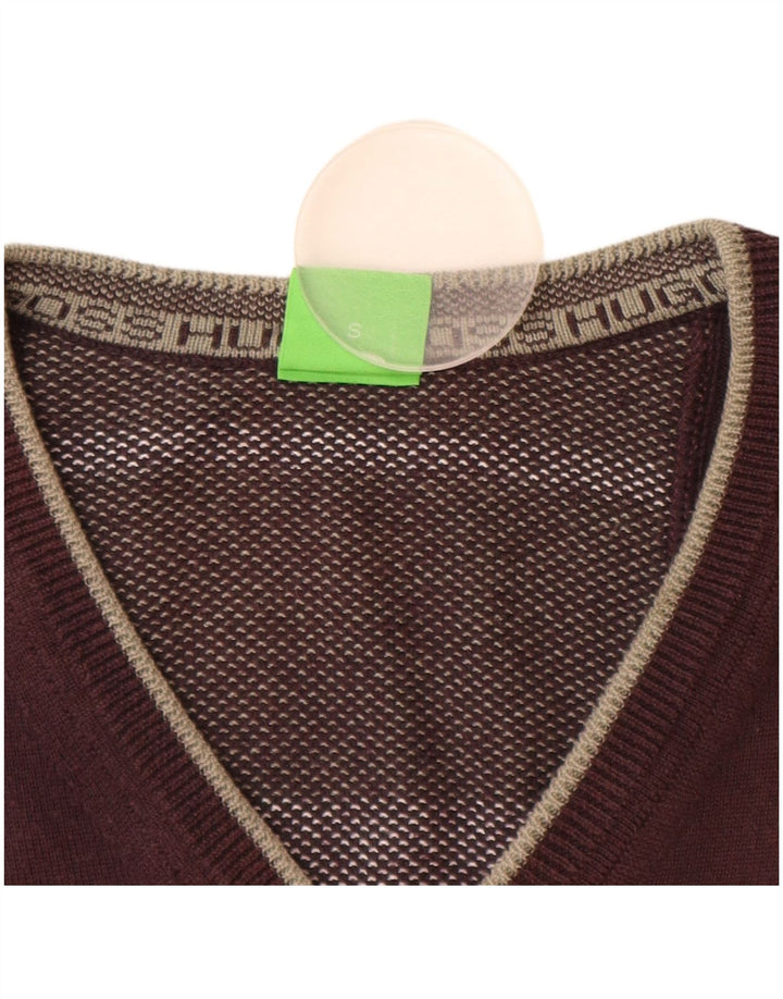 HUGO BOSS Herre V-hals sweater lille brun bomuld