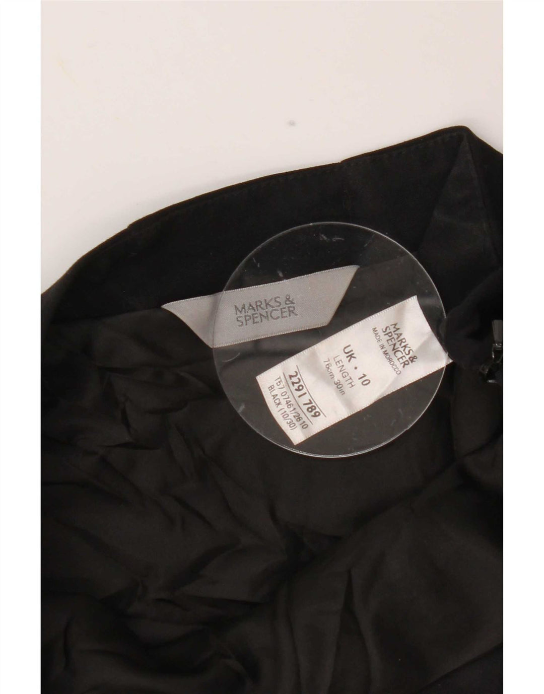 Marks & Spencer Havfrue-nederdel til kvinder UK 10 Small W30 Black Polyester