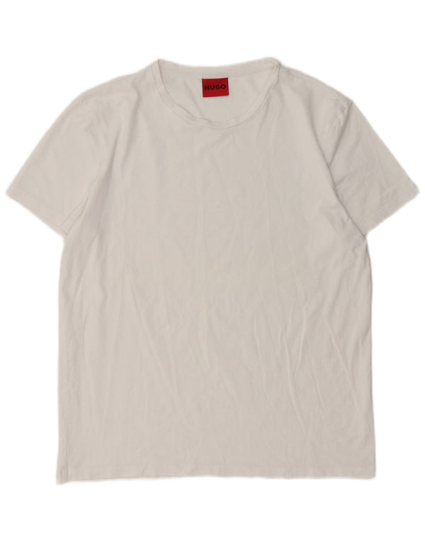 Hugo Boss Mens T-Shirt Top XL White