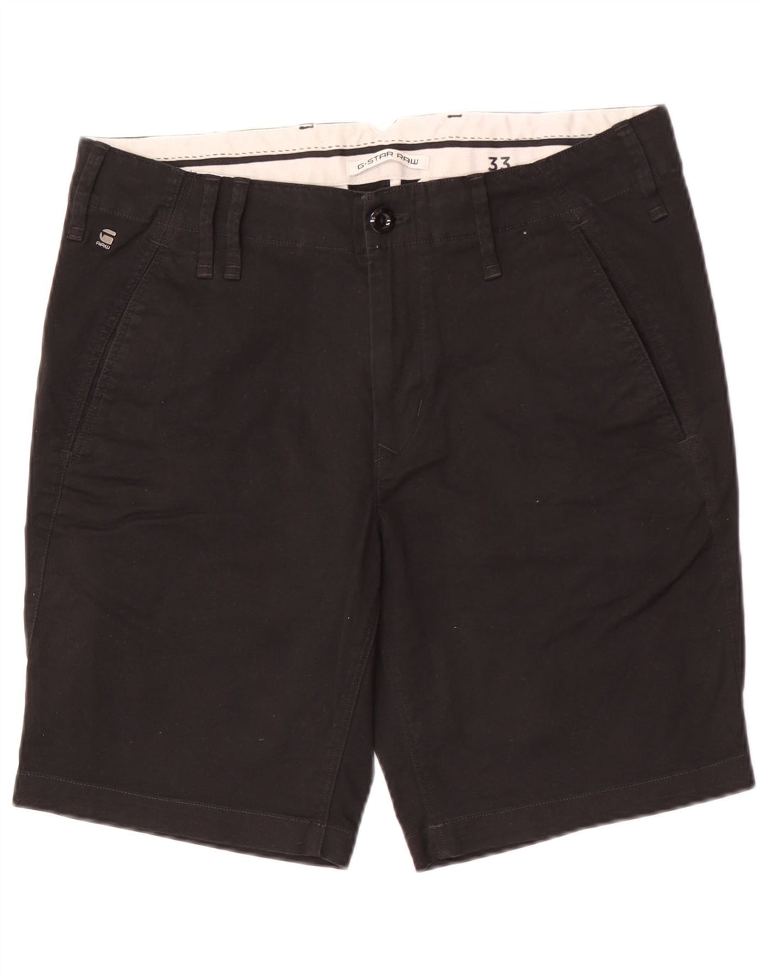 G-Star Herre Chino Shorts W33 Medium Sort Bomuld