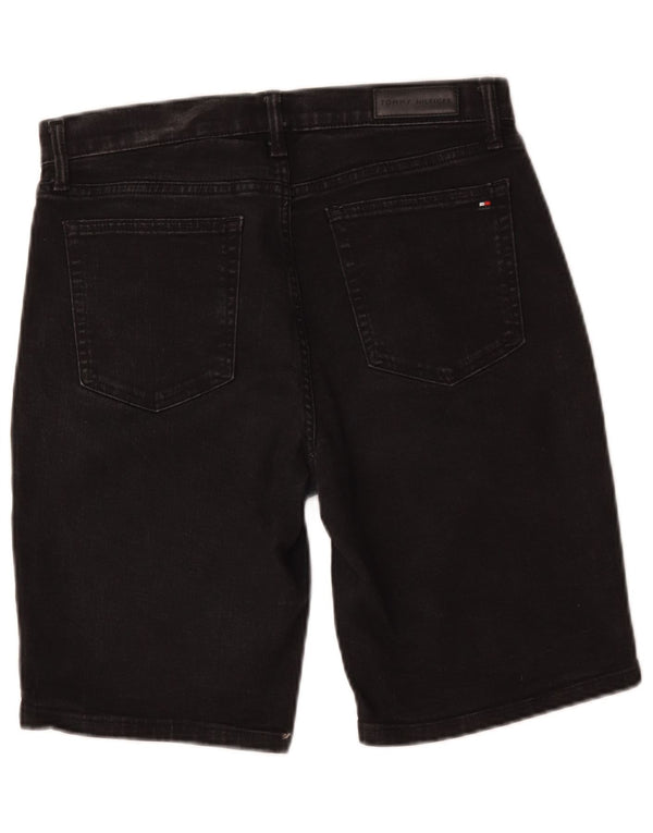 Tommy Hilfiger Dame Bermuda Slim Denim Shorts W29 Medium Sort Bomuld
