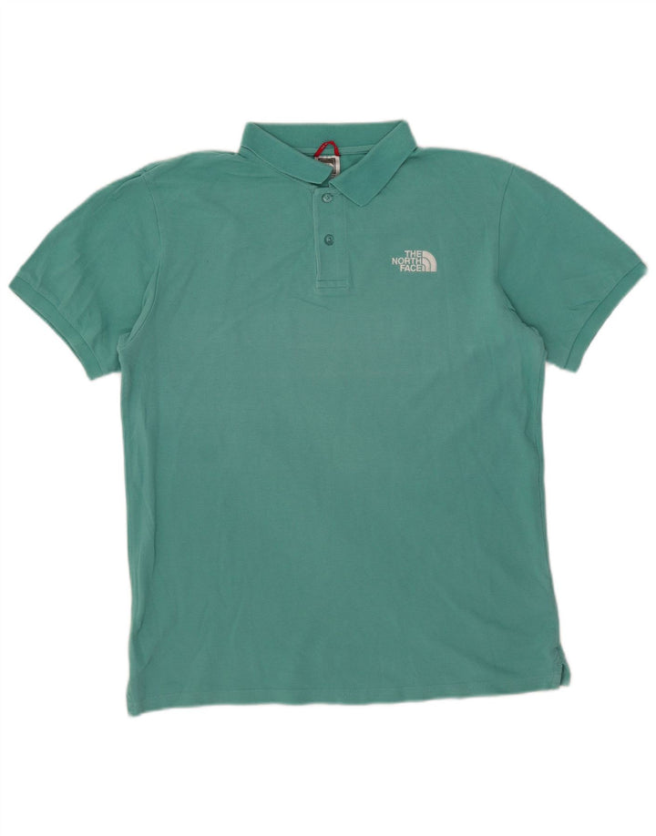 The North Face herre poloshirt Medium turkis bomuld