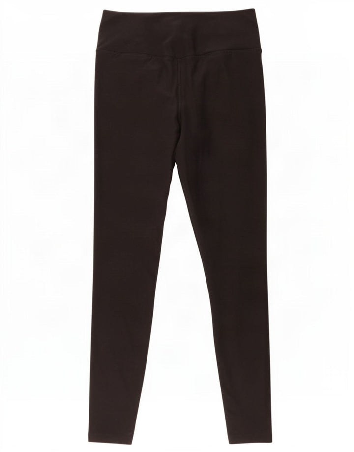 Nike Dame Dri Fit Leggings UK 10 Small Black Polyester