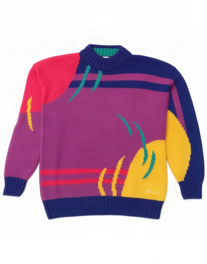 Fila Dame Turtle Neck Sweater IT 50 XL Flerfarvet Colourblock
