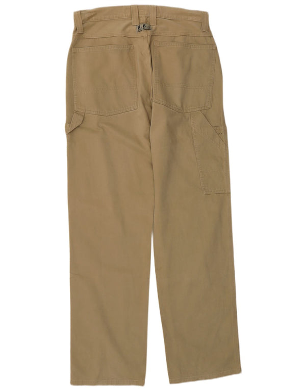 Replay Mens Carpenter Straight Cargo Trousers W31 L34 Beige Cotton