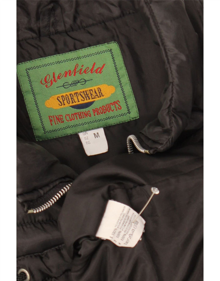 GLENFIELD Mens Padded Gilet UK 38 Medium Black Polyamide