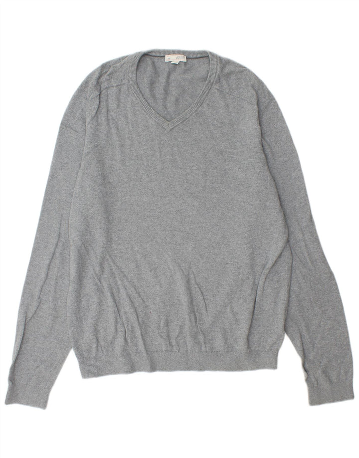 Gap Herre V-hals sweater Stor Grå Bomuld