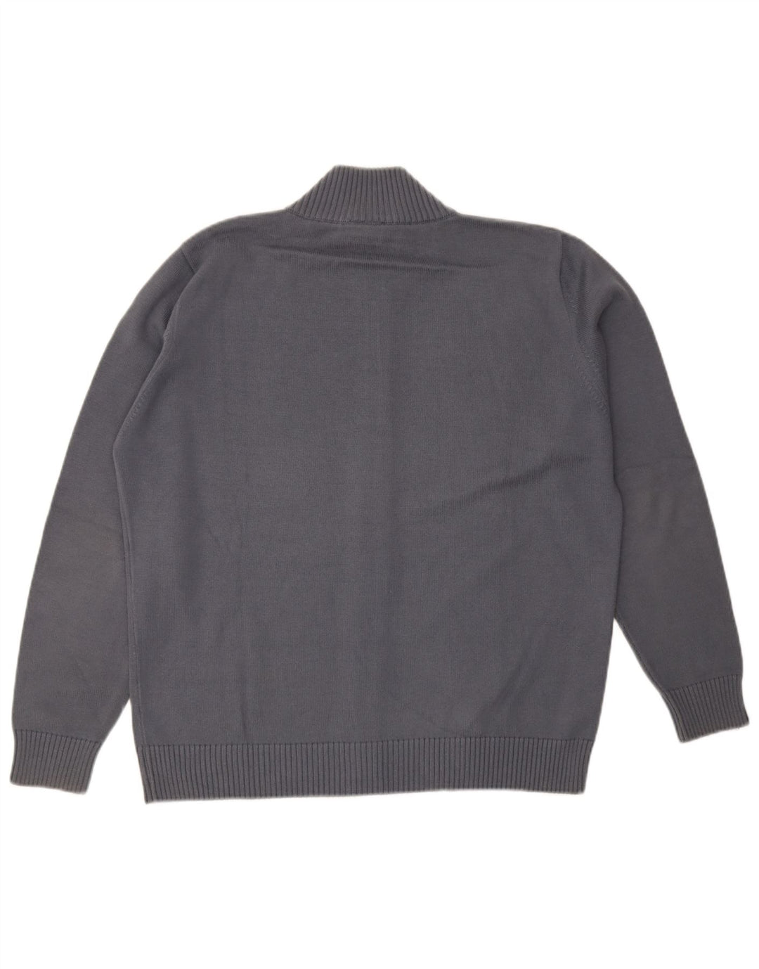 Lacoste Herre Cardigan Sweater Størrelse 5 Large Grå Bomuld
