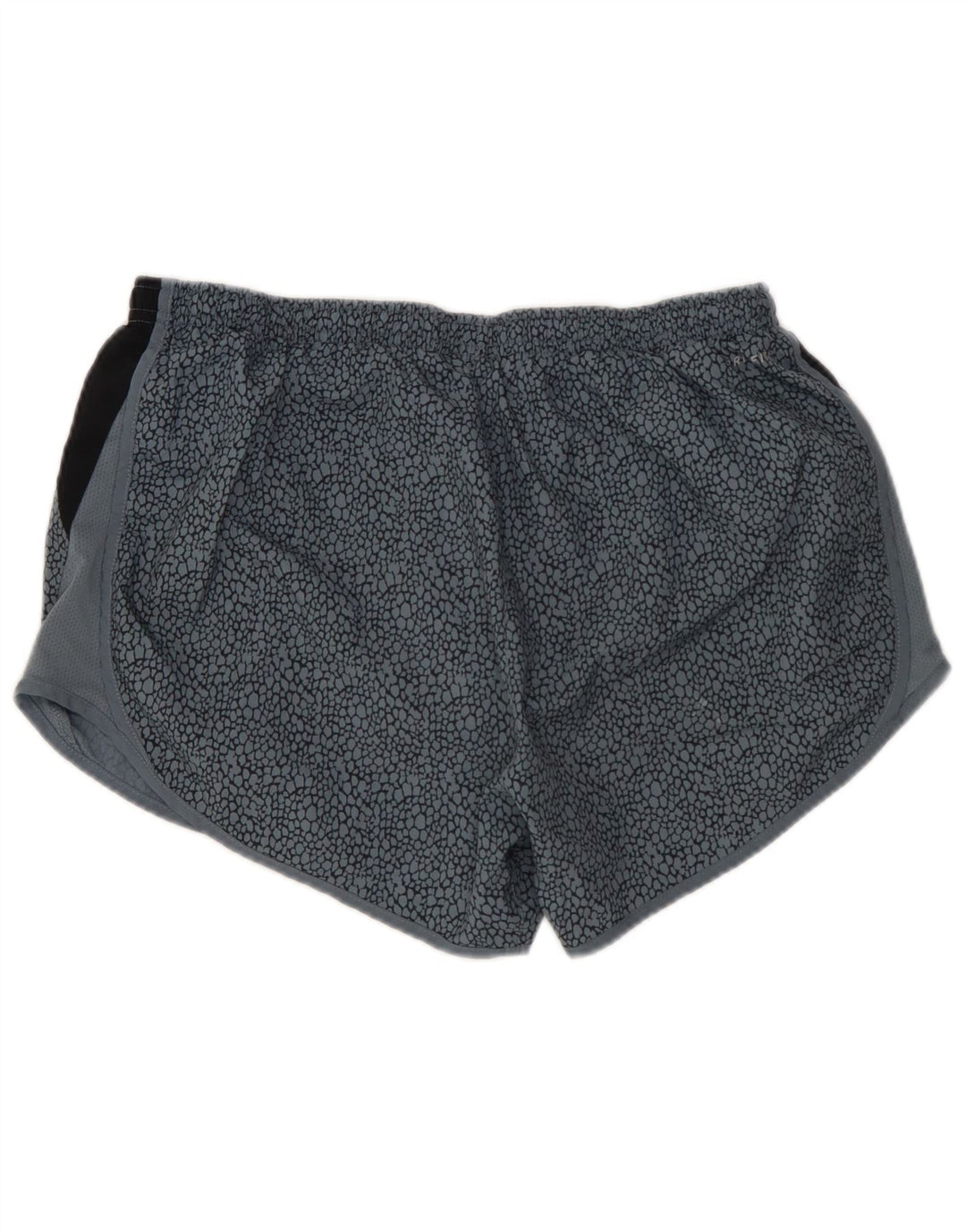 NIKE Dri Fit sportsshorts til kvinder UK 12 Medium Blue Colourblock Polyester