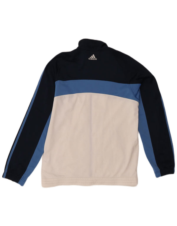 Adidas Træningsdragt til mænd Topjakke UK 38/40 Medium Navy Blue Colourblock