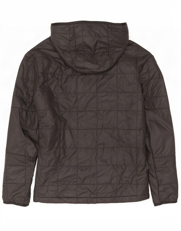 Nike Mens Hooded Padded Jacket UK 36 Small Black Polyester
