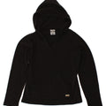 COLUMBIA Womens Hooded Fleece Jumper UK 10 Small Black Polyester Vintage Columbia and Second-Hand Columbia from Messina Hembry 