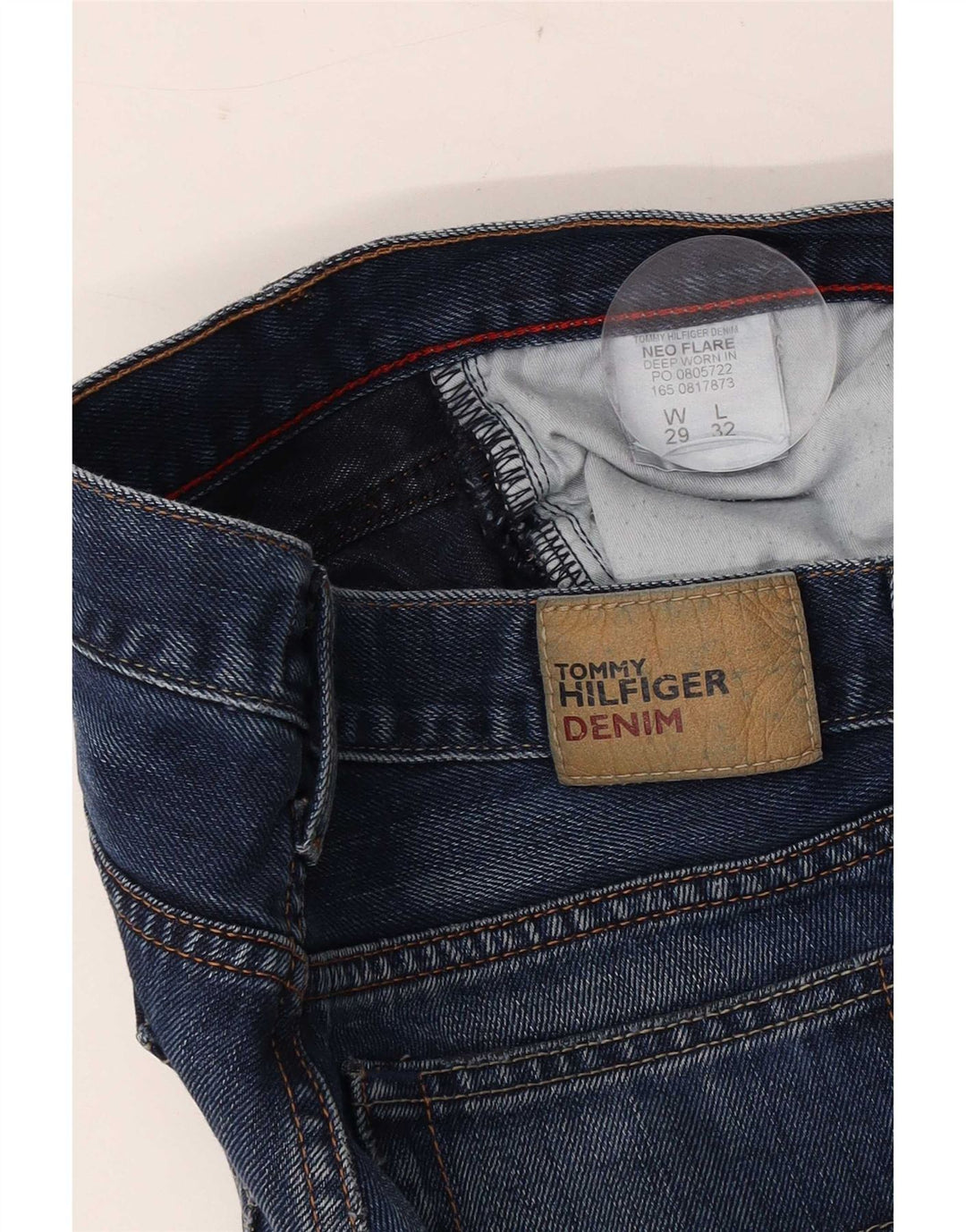 Tommy Hilfiger Dame Flared Jeans W29 L32 Blå Bomuld