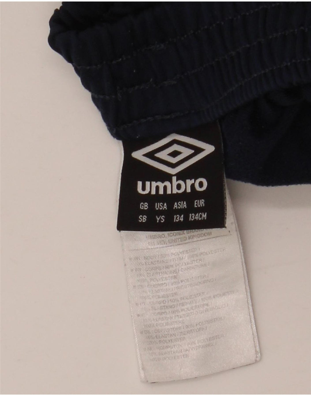 UMBRO Træningsdragtbukser til drenge 9-10 år Small Navy Blue Colourblock